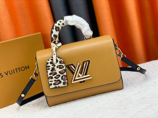Monogram Wild Heart Leopard Shoulder Bags
