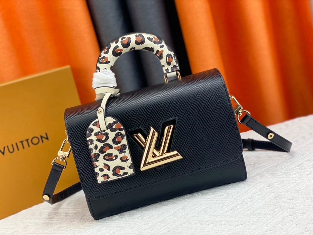 Monogram Wild Heart Leopard Shoulder Bags