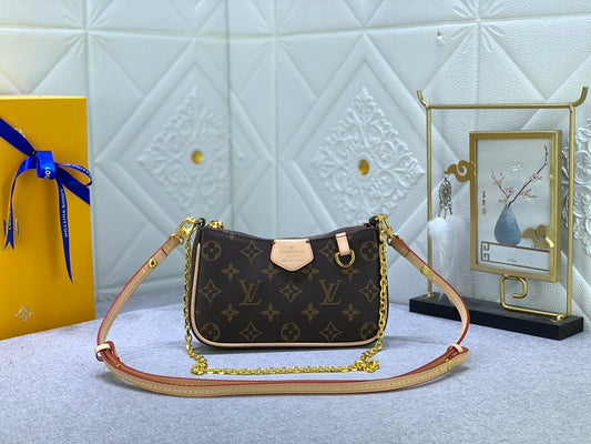 Brown Monogram Compact Shoulder Bag