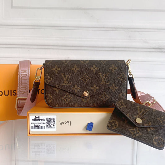 Brown Monogram Caroline Wallet Bags