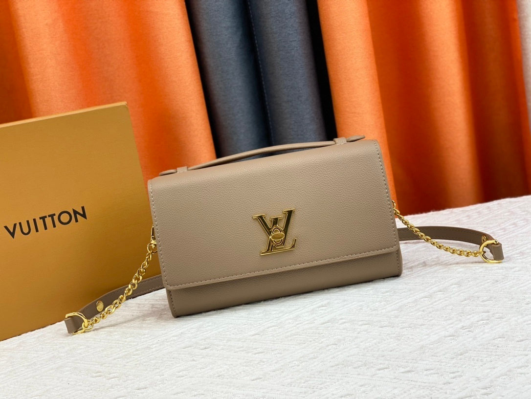 Monogram Lock Me Shoulder Bags