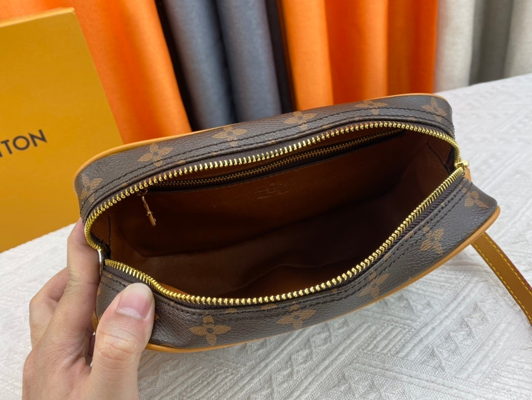 Brown Monogram Clara Bag