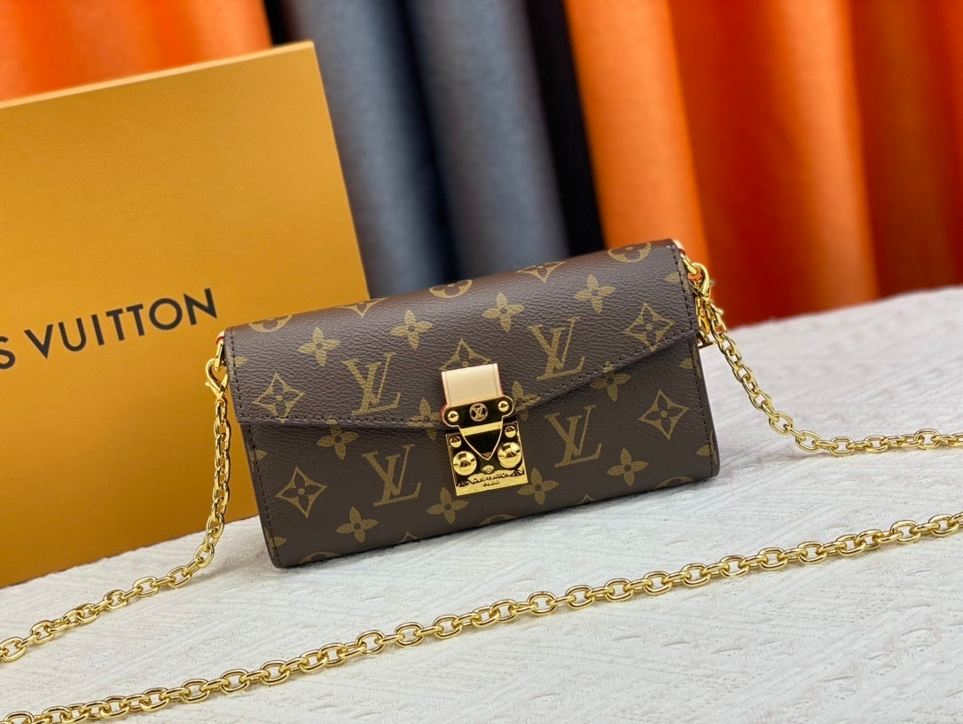 Brown Monogram Mini Julia Snap Bags