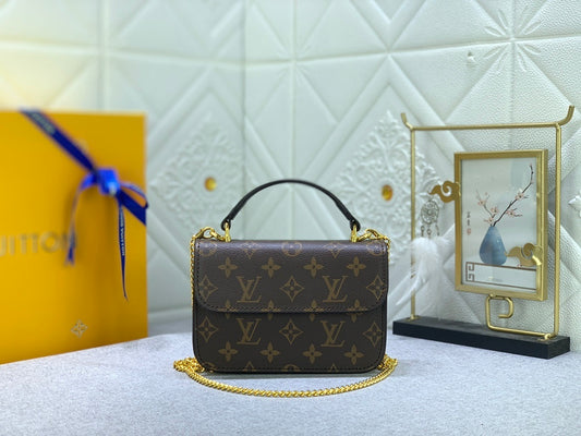 Brown Monogram Everyday Flap Crossbody