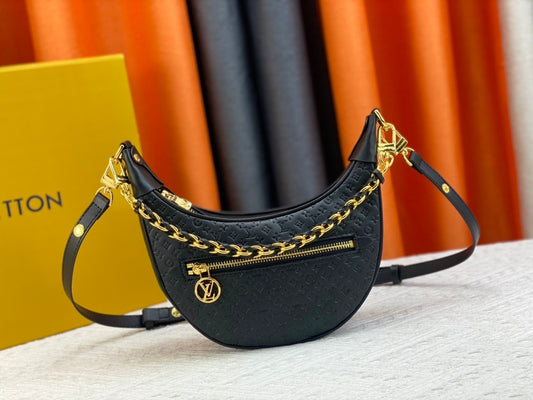 Black Monogram Jane Shoulder Bag